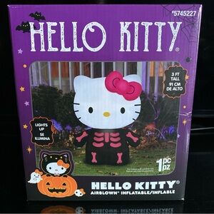 Sanrio Hello Kitty Halloween Inflatable - Pink and Black
